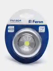 Светодиодный светильник-кнопка Feron FN1204, серебро, 1 штука