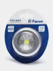 Светодиодный светильник-кнопка Feron FN1204, серебро, 1 штука