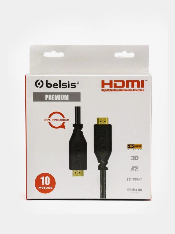 Кабель Belsis HDMI v.2.0,  вилка - вилка, 10.0 м., черный, BW1430