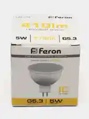 Лампа светодиодная Feron LB-24, 5W, цоколь G5.3