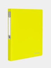 Папка на 2 кольцах BRAUBERG "Neon", 25 мм, неоновая