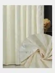 Белый комплект штор "Мраморный канвас"