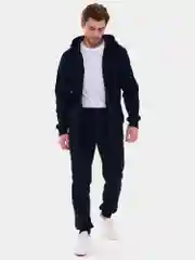 Темно-синий толстовка мужская BEJAMPER, на молнии, с капюшоном, с начесом