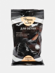 Салфетки влажные, для обуви, 15 штук
