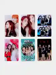 Бирюзовый наклейки-карточки K-POP Blackpink ( Блэкпинк ) 10шт