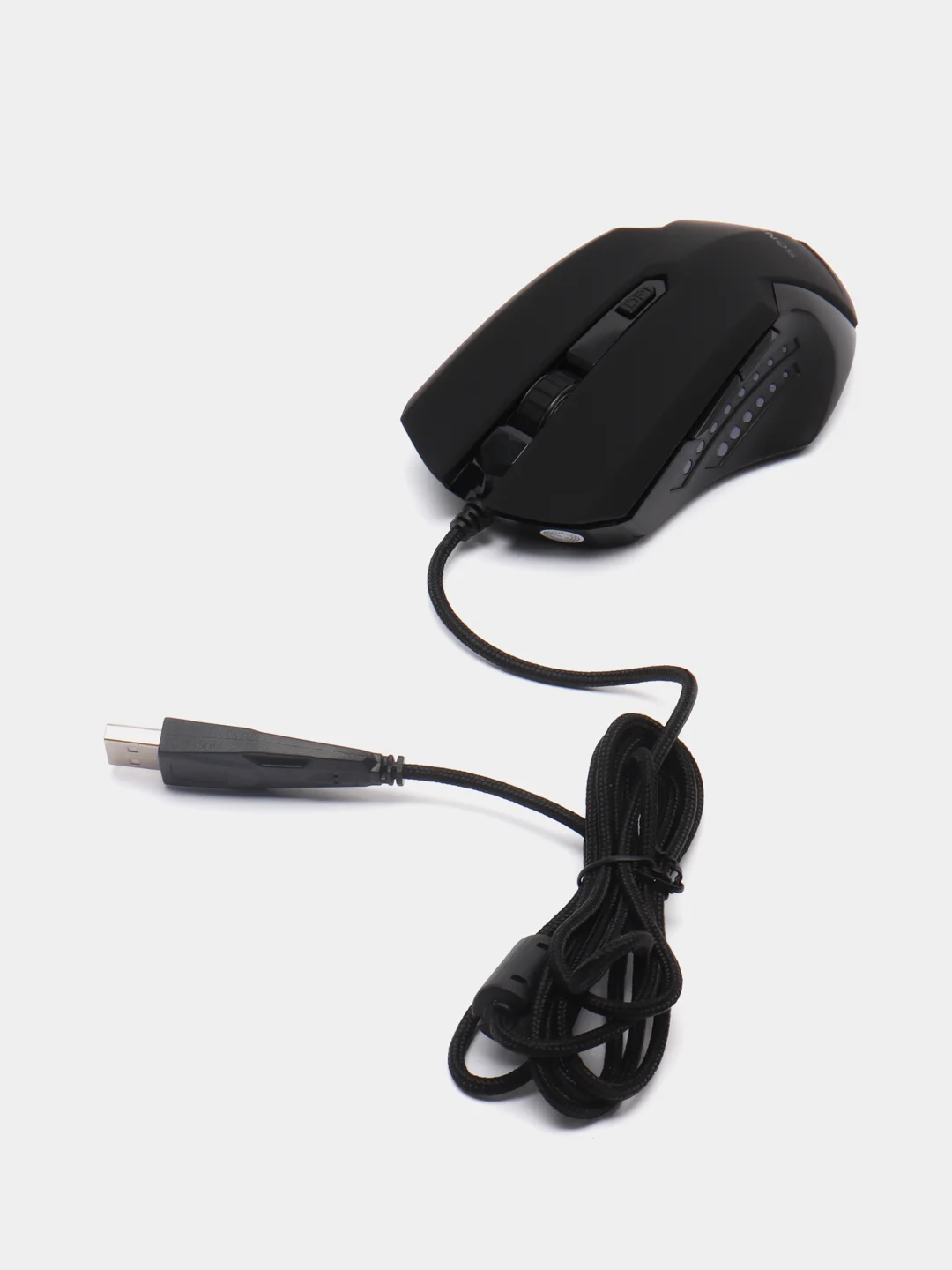 Мышь проводная игровая SONNEN I3, 6 кнопок, 800-3200 dpi, LED-подсветка, черная,513523