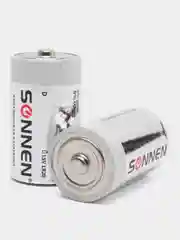 Батарейки КОМПЛЕКТ 2 шт, SONNEN Alkaline,  D (LR20, 13А), алкалиновые, блистер, 451091