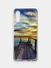 Серый металлик чехол Samsung Galaxy A02, Самсунг Галакси А02 силиконовый, с рисунком