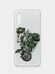 Красный чехол Samsung Galaxy A02, Самсунг Галакси А02 силиконовый, с рисунком