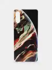 Марсала чехол Samsung Galaxy A02, Самсунг Галакси А02 силиконовый, с рисунком