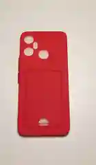 Золотой чехол INFINIX SMART 6 PLUS с защитой камеры и карман для пластиковой карты
