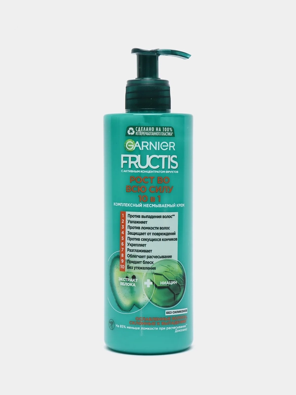 Garnier Fructis Комплексный несмываемый крем "Рост во всю силу 10 в 1", 400 мл