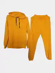Желтый женский спортивный костюм