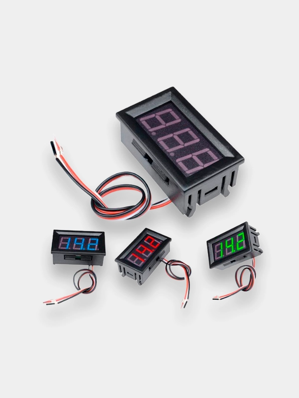 Встраиваемый трехпроводной вольтметр 0.56, 0-30VDC