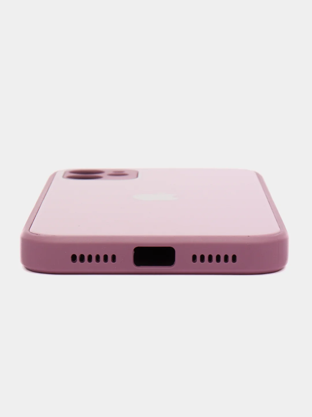 Розовый силиконовый чехол для iPhone 11, со стеклянной панелью и защитой для камеры