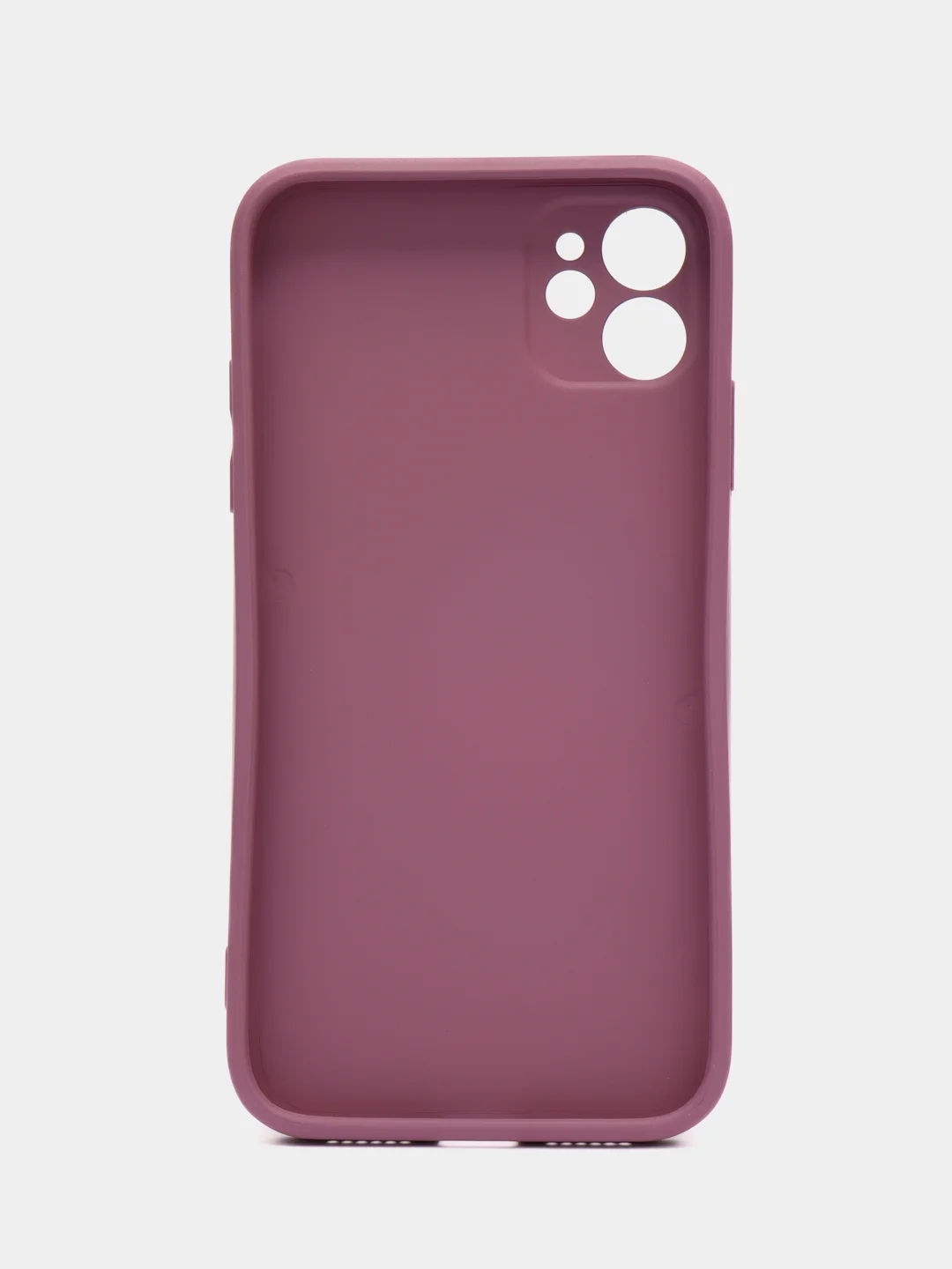 Розовый силиконовый чехол для iPhone 11, со стеклянной панелью и защитой для камеры