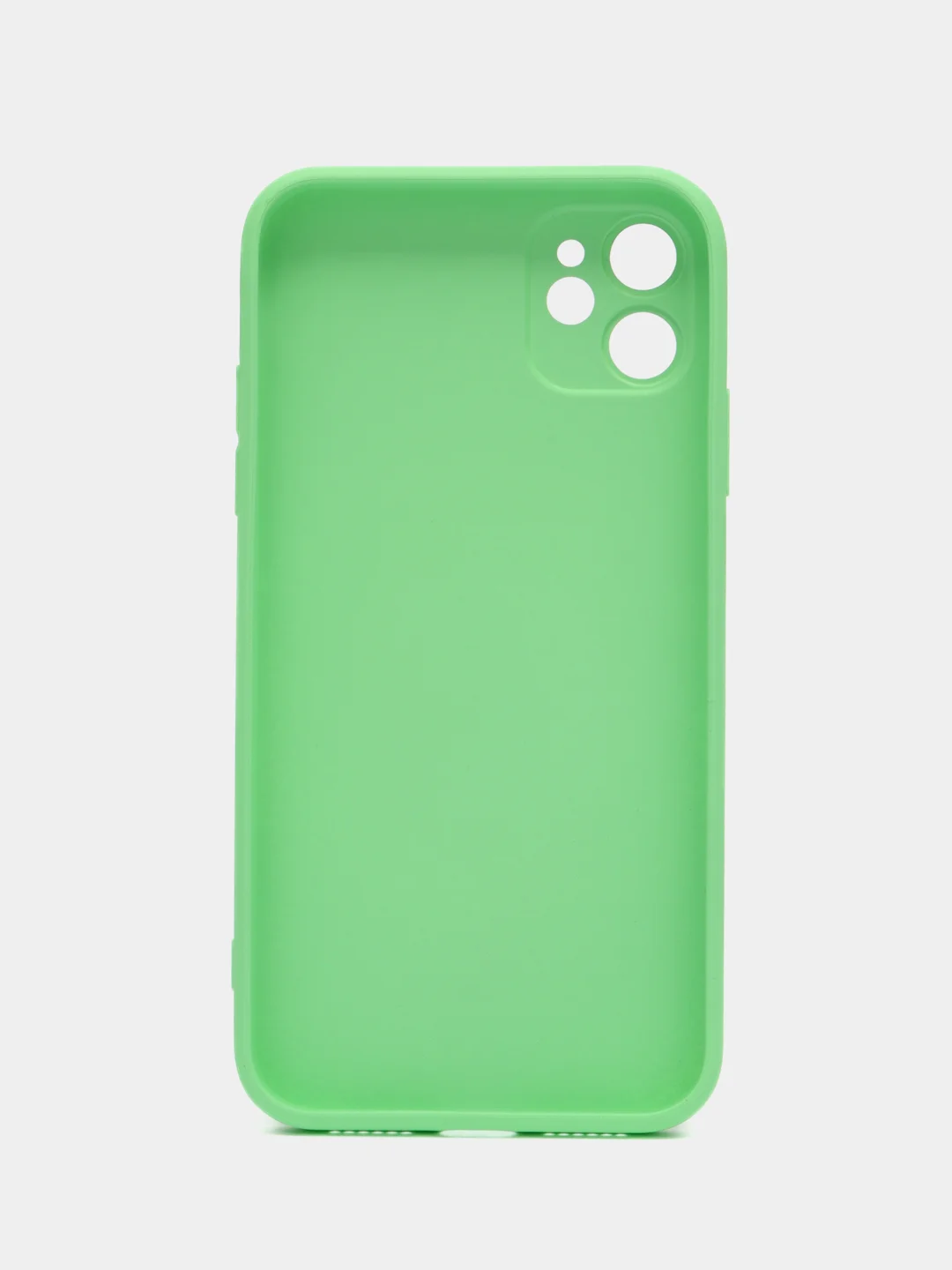 Лайм силиконовый чехол для iPhone 11, со стеклянной панелью и защитой для камеры