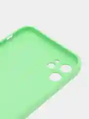 Лайм силиконовый чехол для iPhone 11, со стеклянной панелью и защитой для камеры