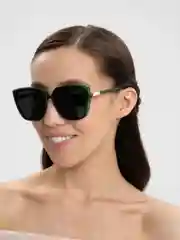 Зеленый очки солнцезащитные женские, квадратные
