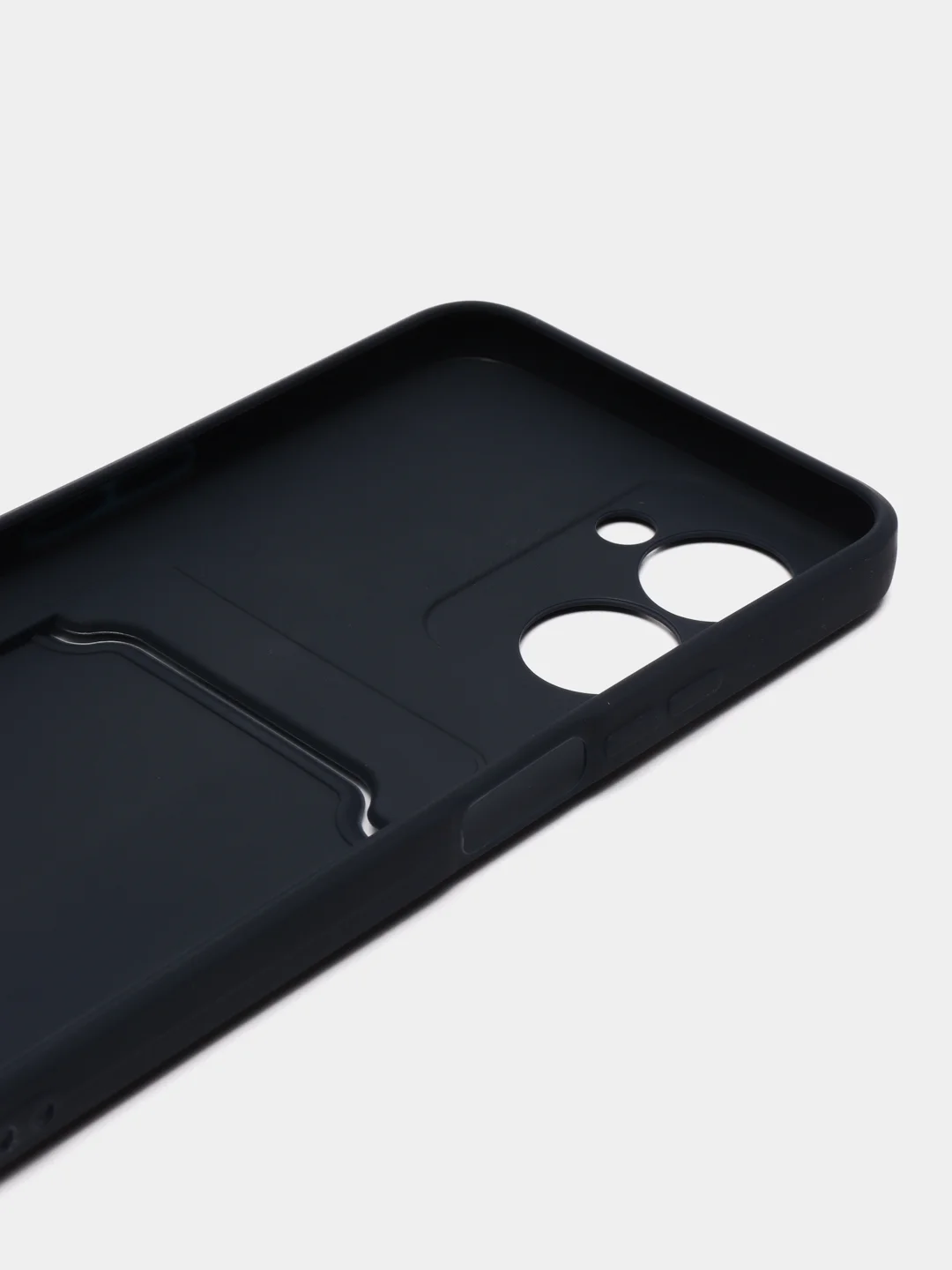 Морской чехол для Realme C33 (Реалми С33), с карманом для карт, прозрачный