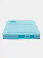 Ледяной чехол для Realme C33 (Реалми С33), с карманом для карт, прозрачный