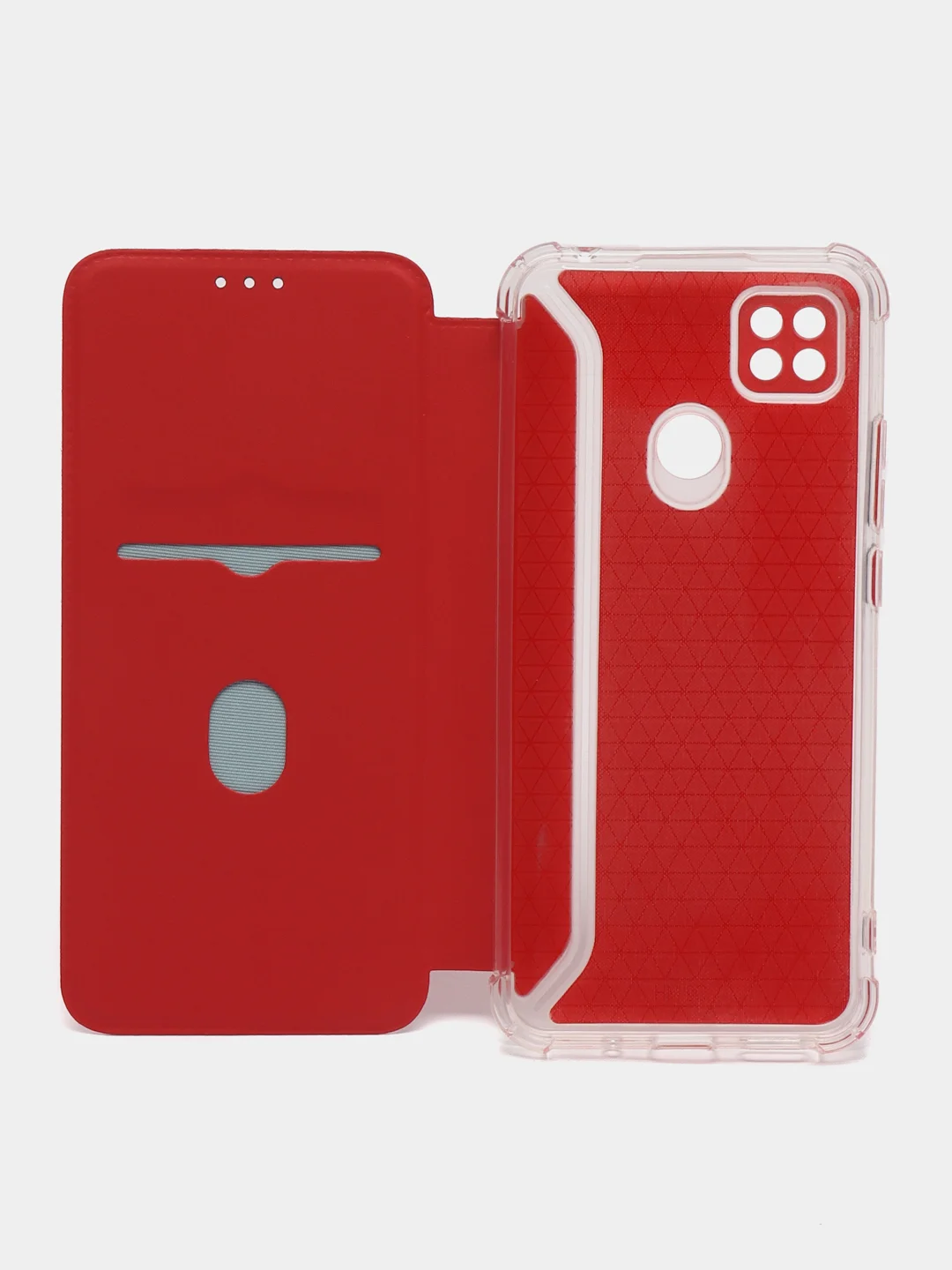 Красный чехол-книжка Xiaomi Redmi 10C, Poco C40, 9A,  9C, 10A