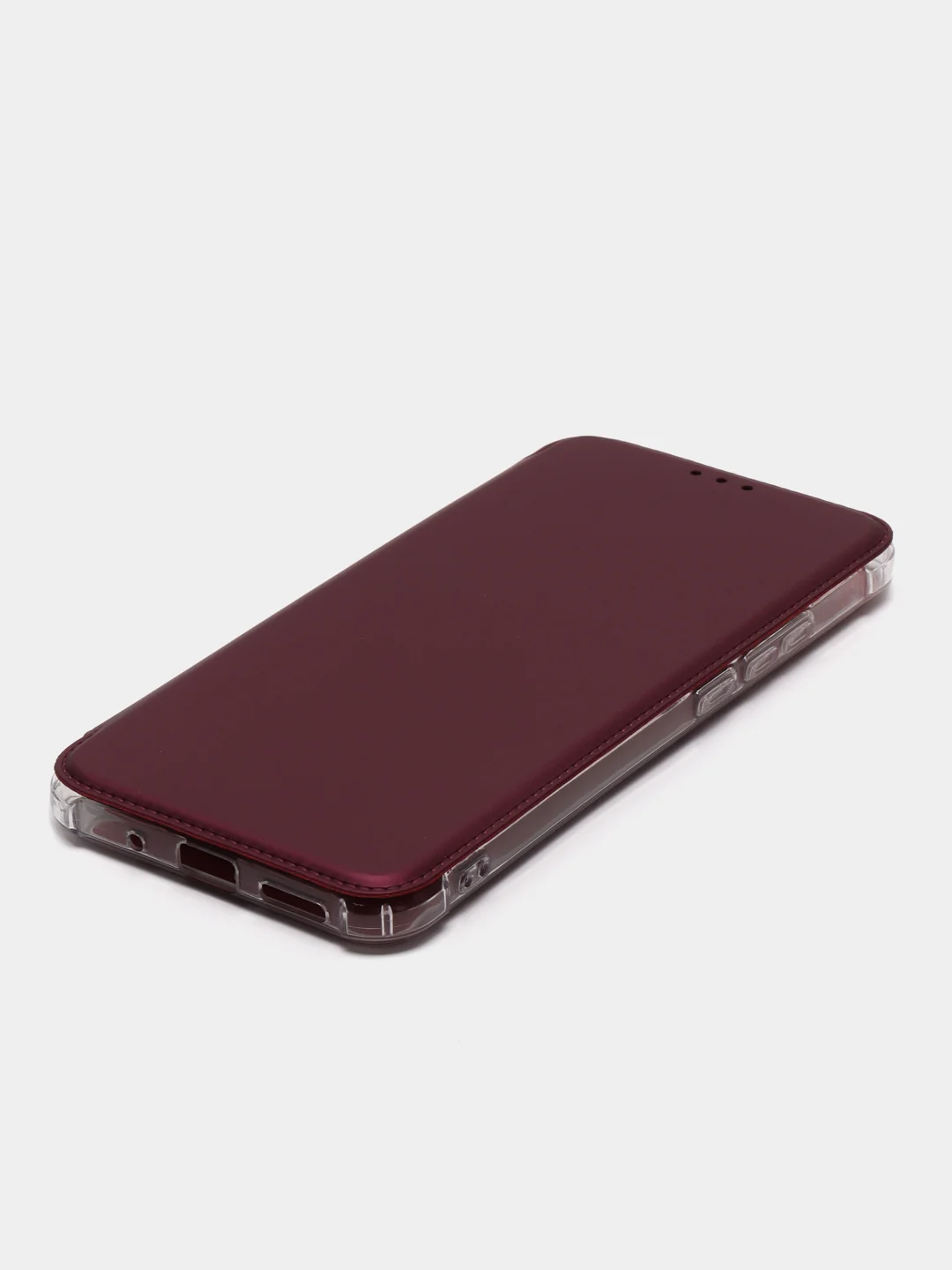 Бордовый чехол-книжка Xiaomi Redmi 10C, Poco C40, 9A,  9C, 10A