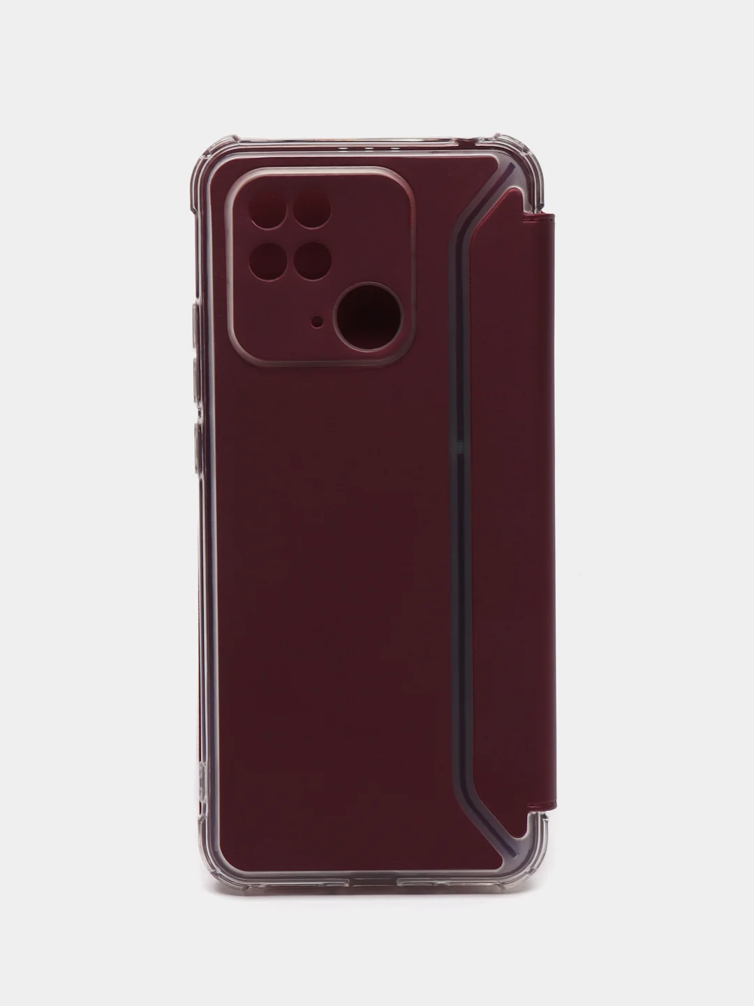 Бордовый чехол-книжка Xiaomi Redmi 10C, Poco C40, 9A,  9C, 10A