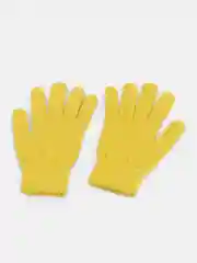 Лимонный перчатки женские с начесом
