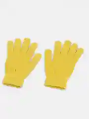 Лимонный перчатки женские с начесом