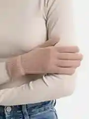 Бежевый перчатки женские с начесом