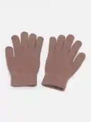 Светло-коричневый перчатки женские с начесом