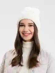 Молочный шапка женская без подклада Ангелия 2, весна-осень