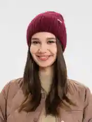 Бордовый шапка женская  на флисовом подкладе Сафи