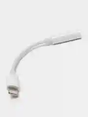 Белый переходник с разъема для наушников 3,5мм Jack на iPhone Apple Lightning