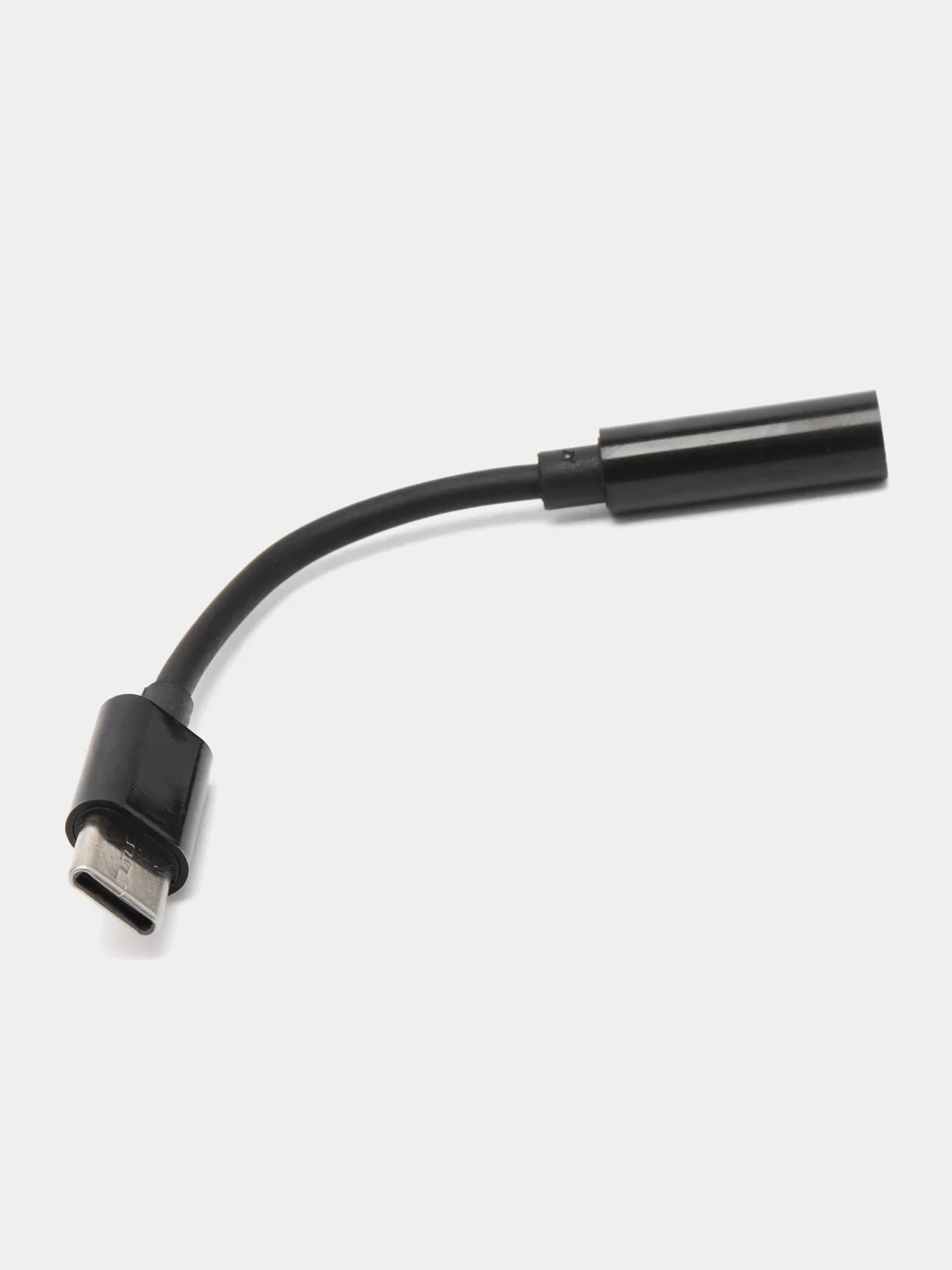 Черный переходник на чипах GeneralPlus Type-C на наушники 3,5мм Jack