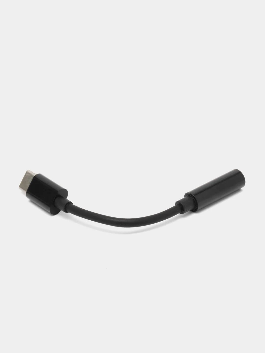 Черный переходник на чипах GeneralPlus Type-C на наушники 3,5мм Jack
