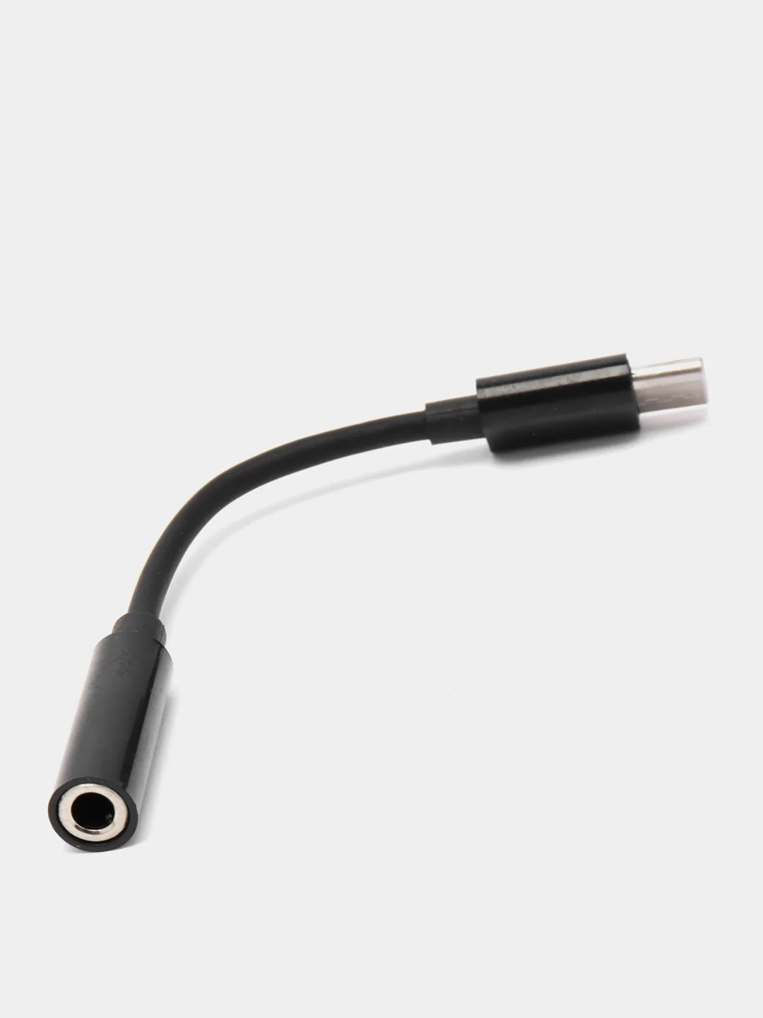 Черный переходник на чипах GeneralPlus Type-C на наушники 3,5мм Jack