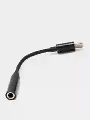 Черный переходник на чипах GeneralPlus Type-C на наушники 3,5мм Jack