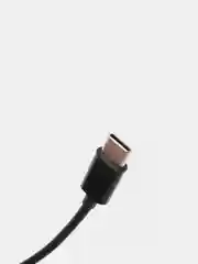 Черный переходник на чипах GeneralPlus Type-C на наушники 3,5мм Jack