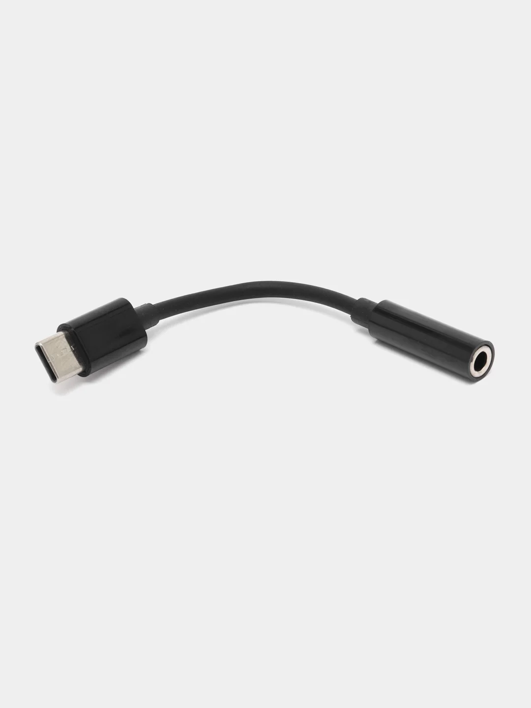 Черный переходник на чипах GeneralPlus Type-C на наушники 3,5мм Jack