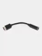 Черный переходник на чипах GeneralPlus Type-C на наушники 3,5мм Jack