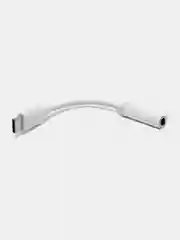 Белый переходник на чипах GeneralPlus Type-C на наушники 3,5мм Jack