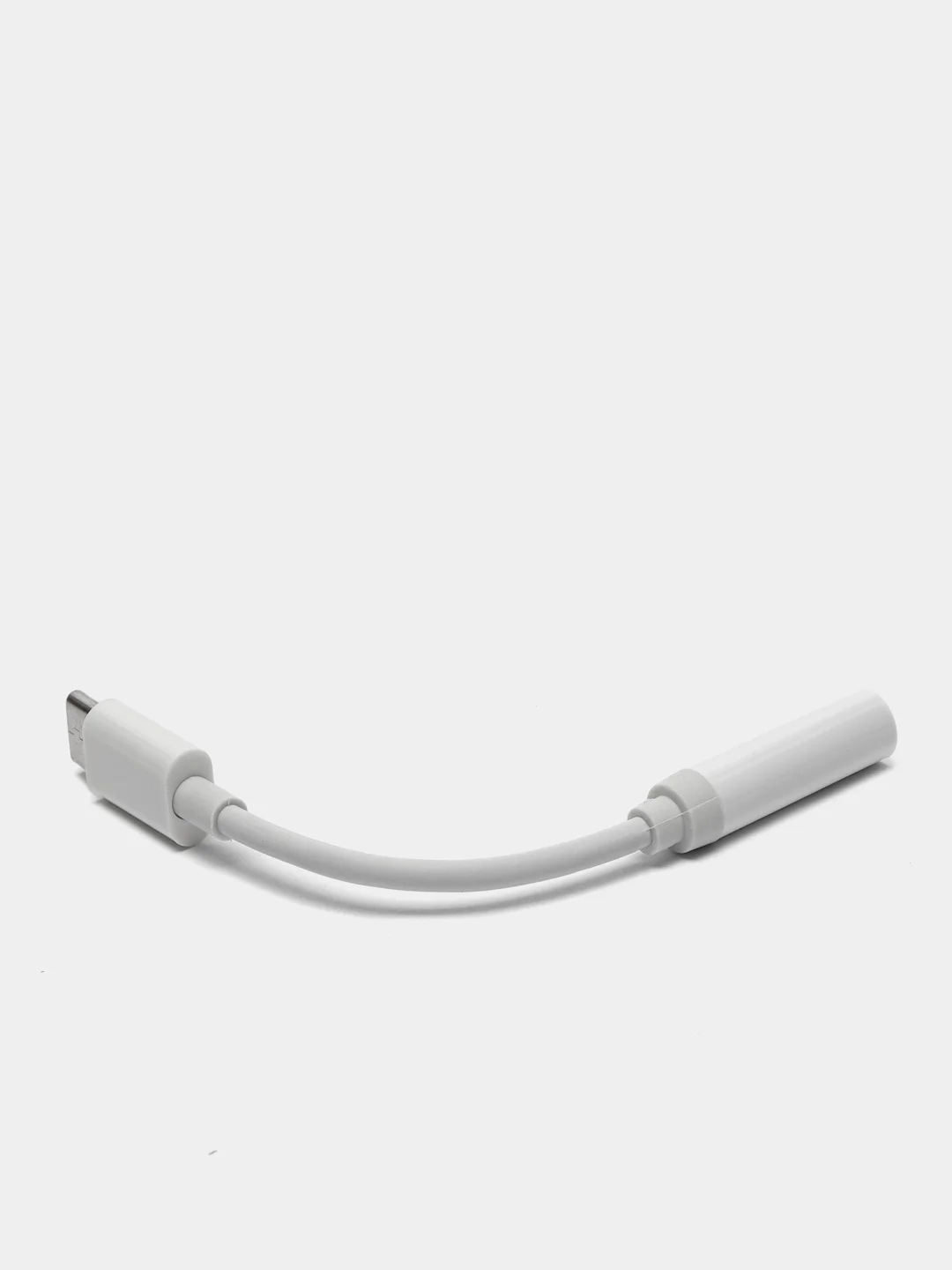 Белый переходник на чипах GeneralPlus Type-C на наушники 3,5мм Jack