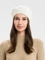 Белый берет ажурный Дамира, женская вязаная шапка на весну и осень