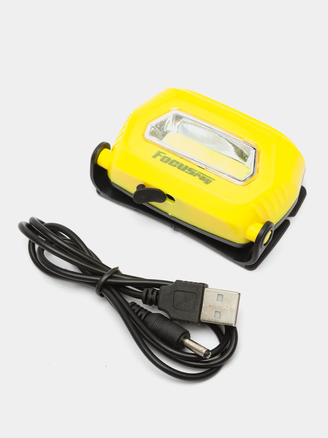 Фонарь налобный Focusray 1057, аккумуляторный, пластик, 3 режима, 3,7V, 770 мАч, 3W