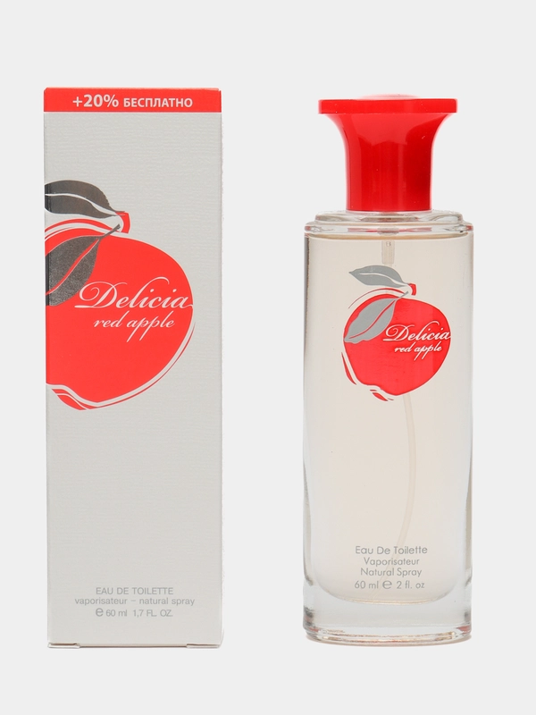 Туалетная вода DELICIA RED APPLE (Делисия Рэд Эппл), женская, 60 мл