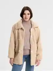 Шуба с искуственной шерстью