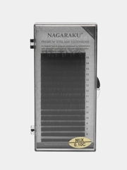 Ресницы для наращивания Нагараку Nagaraku изгибы B, C, D, J, L отдельные длины и микс