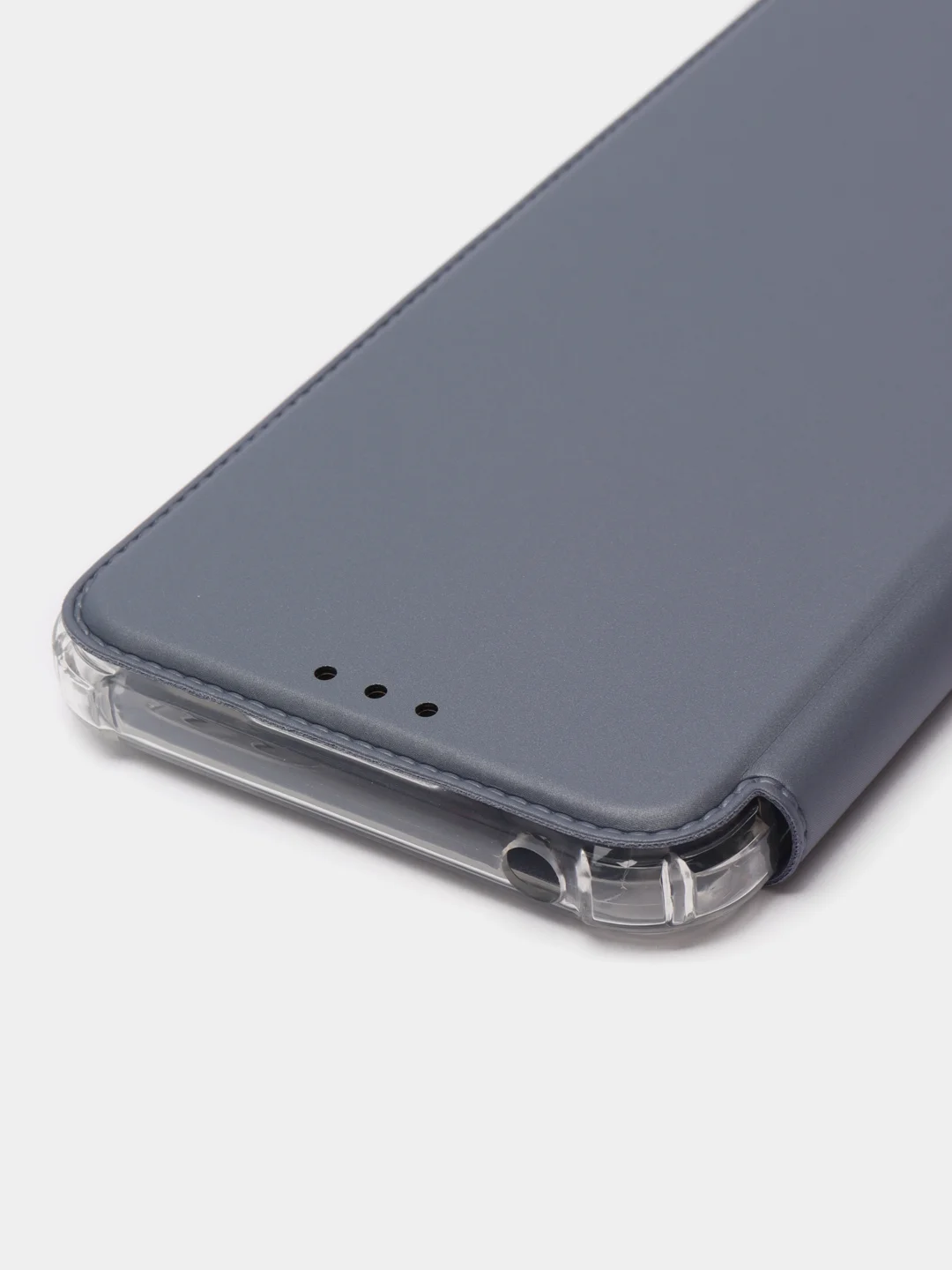 Серебряный чехол-книжка Xiaomi Redmi 10C, Poco C40, 9A,  9C, 10A